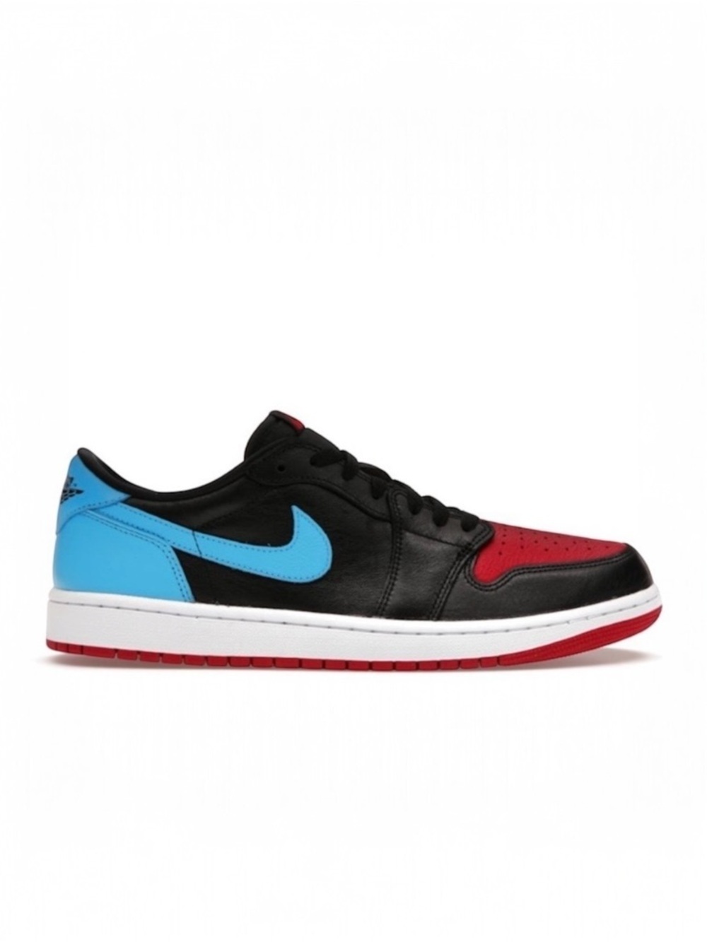 Air Jordan 1 Low OG NC to Chi Women’s Sneakers in Black, Red, and Blue Size 8